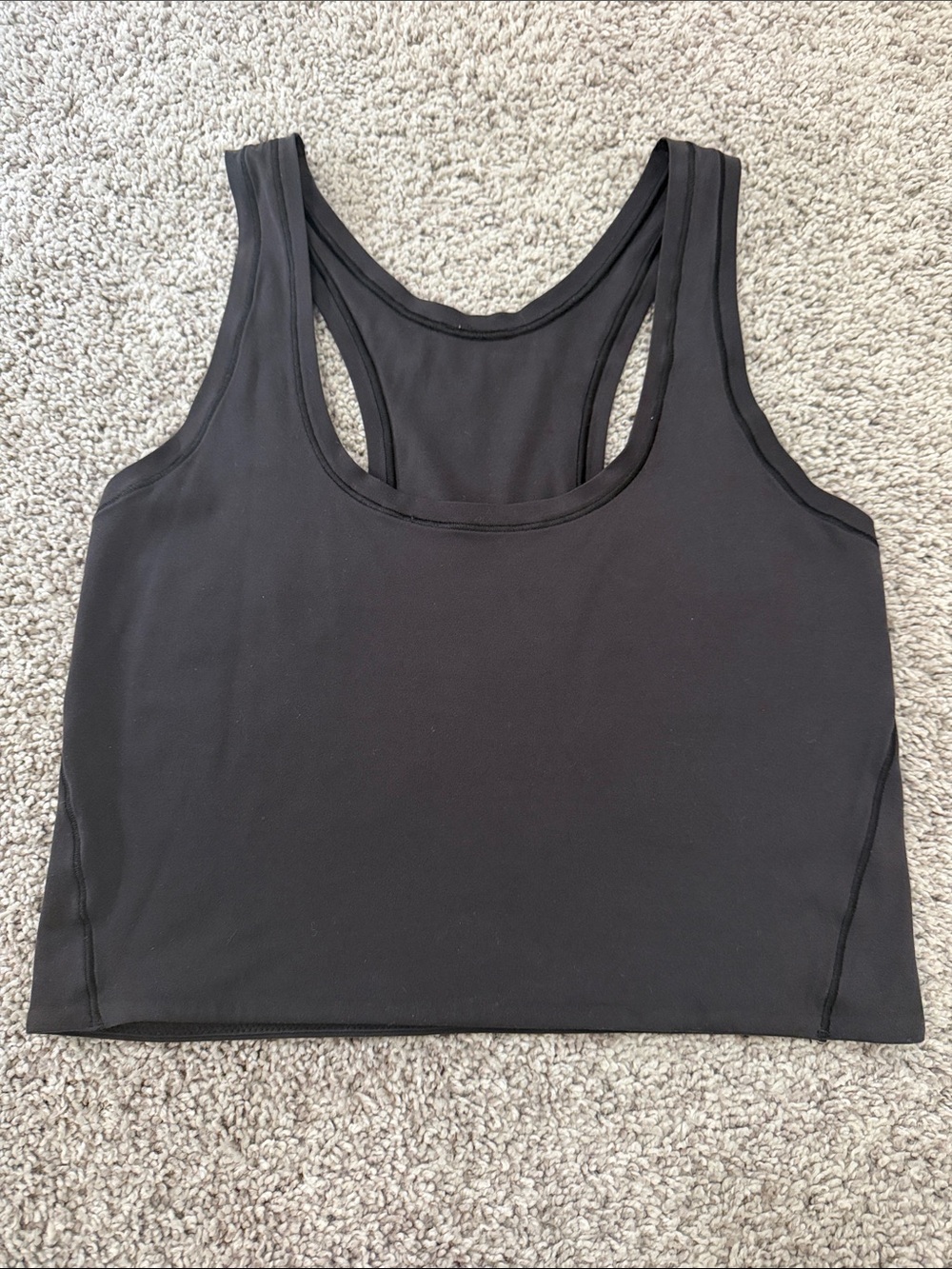 lululemon athletica wondermost ultra-soft nulu cropped Black Tank